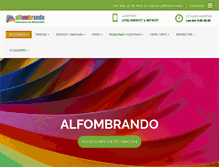 Tablet Screenshot of alfombrando.com